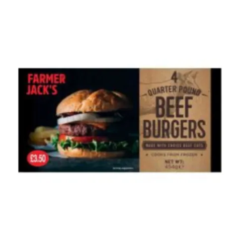 Farmer Jack's Quarter Pounders 4 x 454g