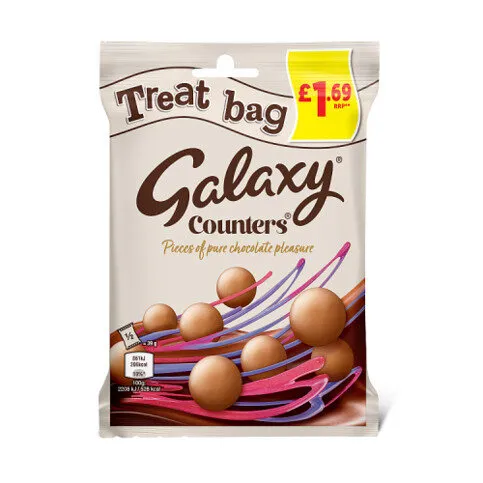 Galaxy Counters Milk Chocolate Buttons Treat Bag £1.69 PMP 78g